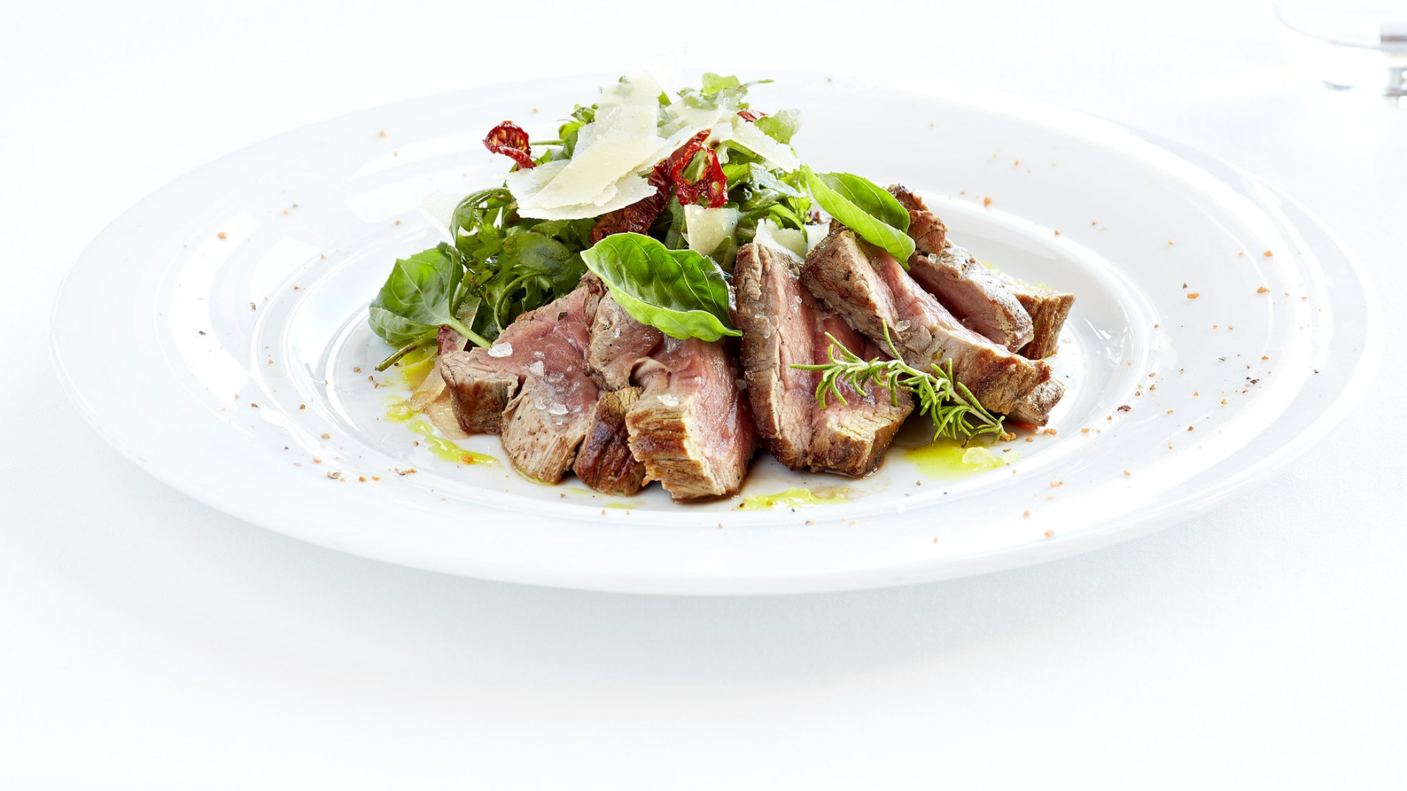 Tagliata dish at LOnda Restaurant Italian Cuisine Sheraton Rhodes Resort gourmet experience